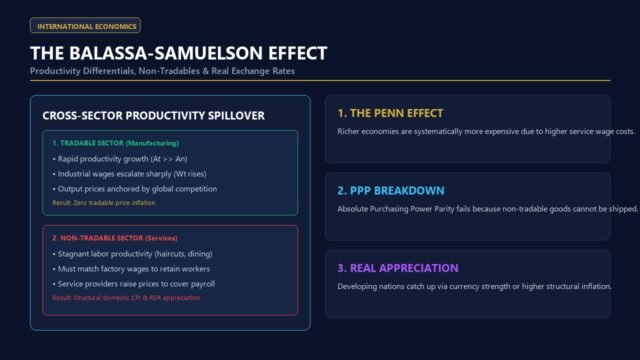 Balassa Samuelson Effect Explained - Productivity Differentials and Real Exchange Rate Appreciation Diagram