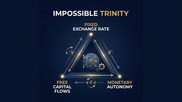 The Impossible Trinity Mundell-Fleming Trilemma Tradeoff Diagram
