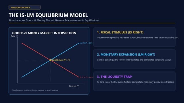 IS-LM Model Explained - Goods and Money Market General Equilibrium Curve Diagram