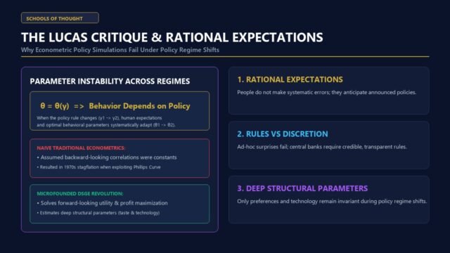 The Lucas Critique Explained - Econometric Policy Evaluation Failure and Microfoundations Diagram