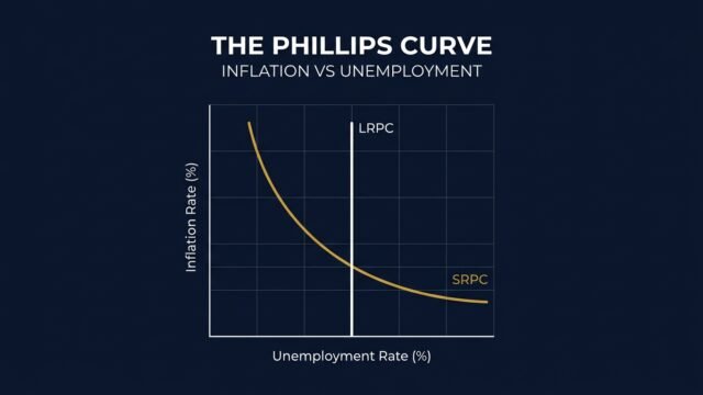 The Phillips Curve Inflation vs Unemployment Tradeoff Infographic