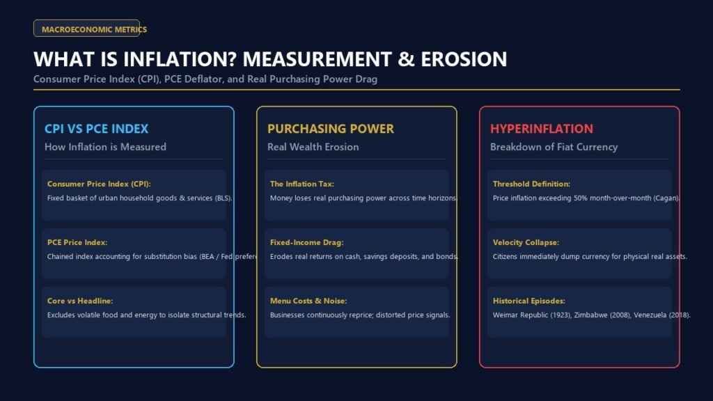 What Is Inflation CPI vs PCE and Purchasing Power Infographic